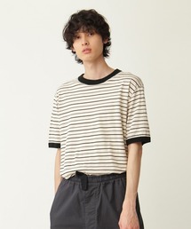 MHL. | COTTON LINEN STRIPE JERSEY(Tシャツ/カットソー)