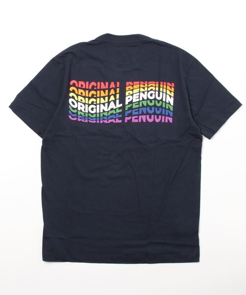 penguin BY MUNSINGWEAR（ペンギン バイ マンシングウェア）の「ペンギン バイ マンシングウェア  プライドTシャツ メンズ ユニセックス ウェア スポーツウェア ゴルフ（Tシャツ/カットソー・メンズ・ホワイト/ネイビー・XL/L/M/S）」の3枚目の写真