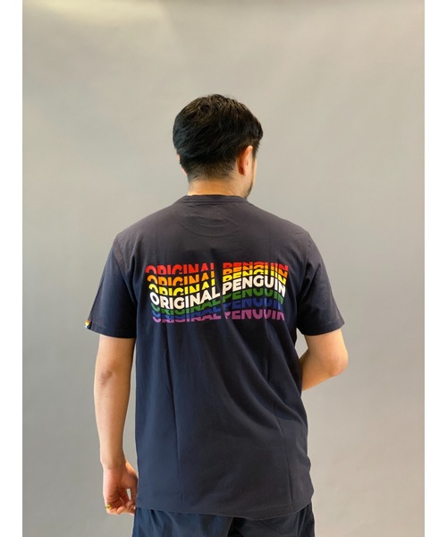 penguin BY MUNSINGWEAR（ペンギン バイ マンシングウェア）の「ペンギン バイ マンシングウェア  プライドTシャツ メンズ ユニセックス ウェア スポーツウェア ゴルフ（Tシャツ/カットソー・メンズ・ホワイト/ネイビー・XL/L/M/S）」の12枚目の写真