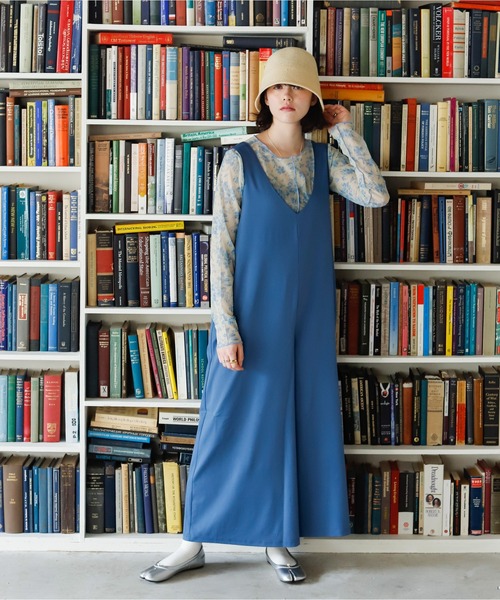 Birthday room（バースデイルーム）の「ルーズオールインワン（サロペット/オーバーオール・レディース・ブラック/カーキ/ブルー・FREE）」の4枚目の写真