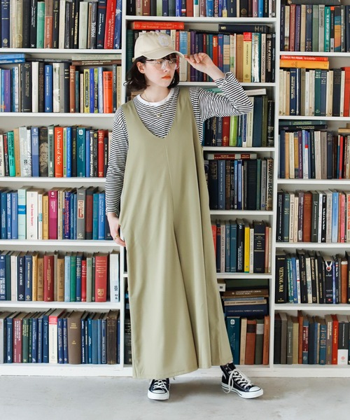 Birthday room（バースデイルーム）の「ルーズオールインワン（サロペット/オーバーオール・レディース・ブラック/カーキ/ブルー・FREE）」の13枚目の写真