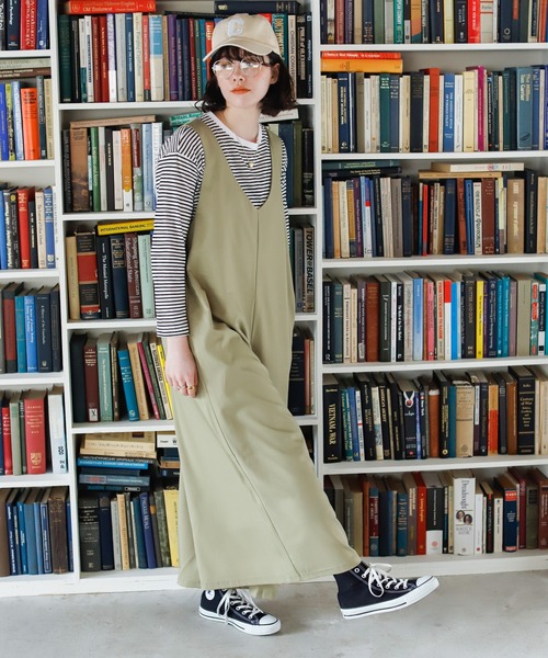 Birthday room（バースデイルーム）の「ルーズオールインワン（サロペット/オーバーオール・レディース・ブラック/カーキ/ブルー・FREE）」の14枚目の写真