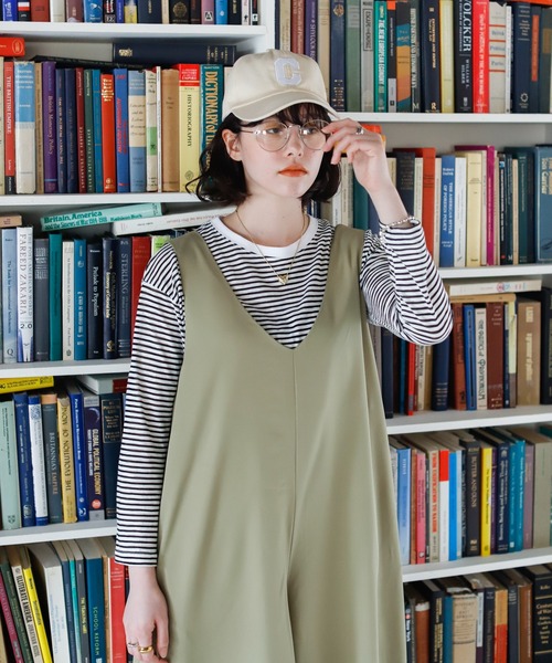 Birthday room（バースデイルーム）の「ルーズオールインワン（サロペット/オーバーオール・レディース・ブラック/カーキ/ブルー・FREE）」の16枚目の写真