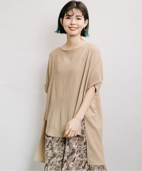 refinedworks(リファインドワークス)の「ちりめんバックタックPO(シャツ/ブラウス・レディース・キナリ/モカ/カーキ・FREE)」の9枚目の写真