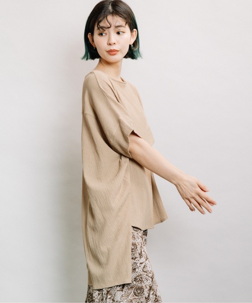 refinedworks(リファインドワークス)の「ちりめんバックタックPO(シャツ/ブラウス・レディース・キナリ/モカ/カーキ・FREE)」の11枚目の写真