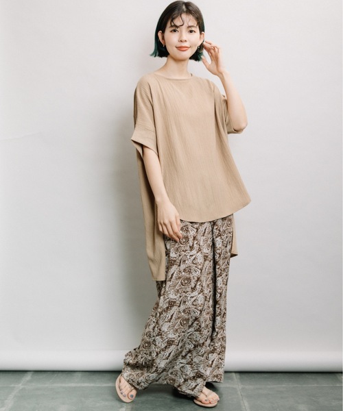 refinedworks(リファインドワークス)の「ちりめんバックタックPO(シャツ/ブラウス・レディース・キナリ/モカ/カーキ・FREE)」の14枚目の写真