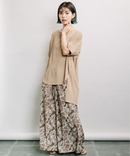 refinedworks(リファインドワークス)の「ちりめんバックタックPO(シャツ/ブラウス・レディース・キナリ/モカ/カーキ・FREE)」の15枚目の写真