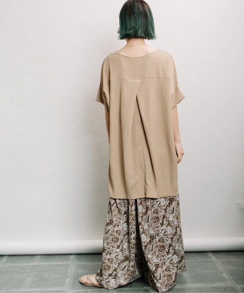 refinedworks(リファインドワークス)の「ちりめんバックタックPO(シャツ/ブラウス・レディース・キナリ/モカ/カーキ・FREE)」の17枚目の写真