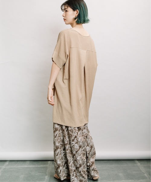 refinedworks(リファインドワークス)の「ちりめんバックタックPO(シャツ/ブラウス・レディース・キナリ/モカ/カーキ・FREE)」の18枚目の写真