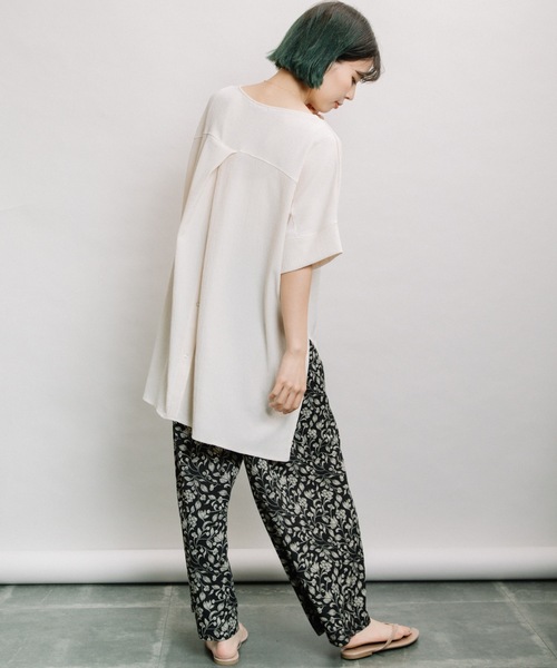 refinedworks(リファインドワークス)の「ちりめんバックタックPO(シャツ/ブラウス・レディース・キナリ/モカ/カーキ・FREE)」の7枚目の写真