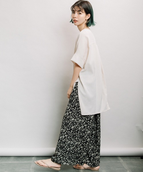 refinedworks(リファインドワークス)の「ちりめんバックタックPO(シャツ/ブラウス・レディース・キナリ/モカ/カーキ・FREE)」の8枚目の写真