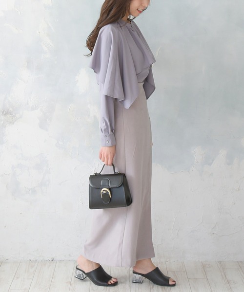 NOFALL（ノーフォール）の「スクエアトゥミュールサンダルクリアヒール（サンダル・レディース・ベージュ/アイボリー/グレー/ブラック・S/LL/M/L/SS/3L）」の11枚目の写真