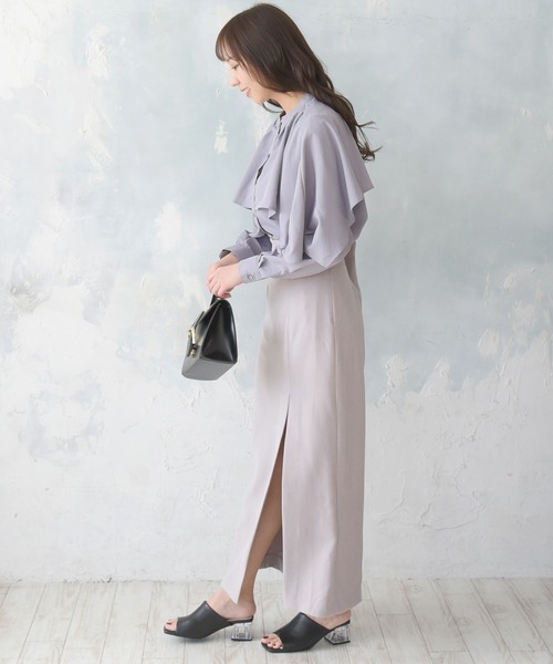 NOFALL（ノーフォール）の「スクエアトゥミュールサンダルクリアヒール（サンダル・レディース・ベージュ/アイボリー/グレー/ブラック・S/LL/M/L/SS/3L）」の12枚目の写真