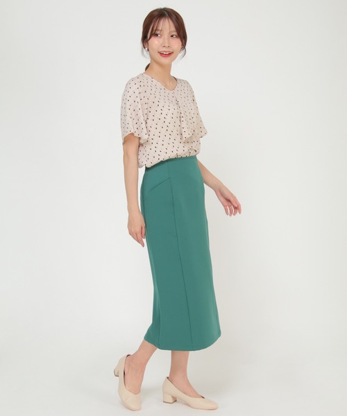 ikka(イッカ)の「フロントラッフルブラウス(シャツ/ブラウス・レディース・ライトベージュ/オフホワイト/ネイビー・L/M)」の21枚目の写真