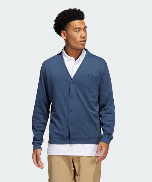 adidas（アディダス）の「ソリッド Vネックカーディガン【adidas Golf
