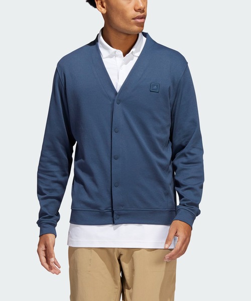 adidas（アディダス）の「ソリッド Vネックカーディガン【adidas Golf