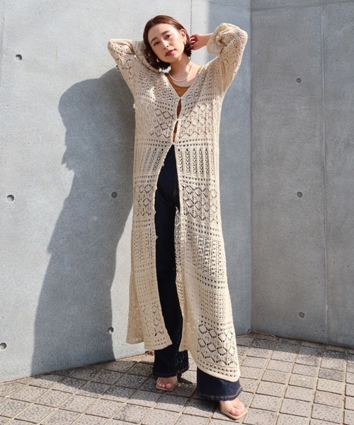 CREDONA（クレドナ）の「2WAYカギ編みニットOP（ワンピース）」 - WEAR