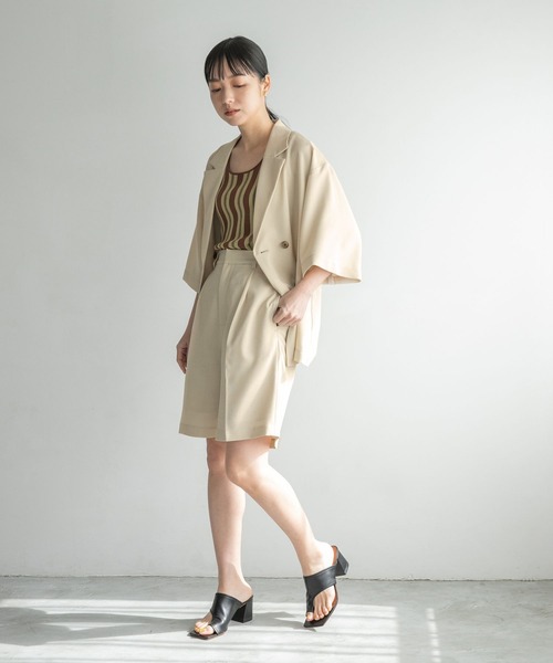 LOWRYS FARM(ローリーズファーム)の「バスケットショートパンツ 267037(その他パンツ・レディース・アイボリー/チャコールグレー/ブルー/オレンジ/チェック・FREE)」の21枚目の写真