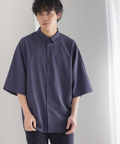 LOWRYS FARM(ローリーズファーム)の「REFLAXドルマンシャツ 278660(シャツ/ブラウス・メンズ・ネイビー/サックスブルー/ピンク/ライトベージュ・MEDIUM/LARGE)」の6枚目の写真