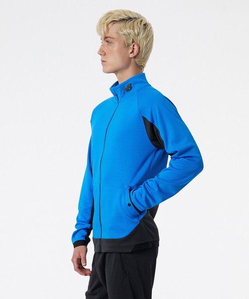 NEW BALANCE（ニューバランス）の「R.W.Tech トラベルジャケット（ジャージ・メンズ・ブラック/ブルー・SMALL/MEDIUM/LARGE/X-LARGE/XX-LARGE）」の9枚目の写真