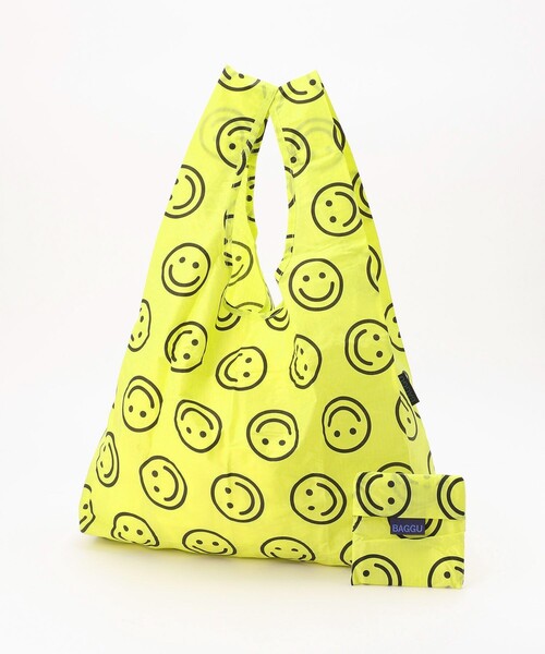 BAGGU(バグー)の「BAGGU/バグゥ STANDARD BAGGU(エコバッグ/サブバッグ・レディース・ブラック/ピンク/イエロー/グリーン/その他15・ONE SIZE)」の4枚目の写真