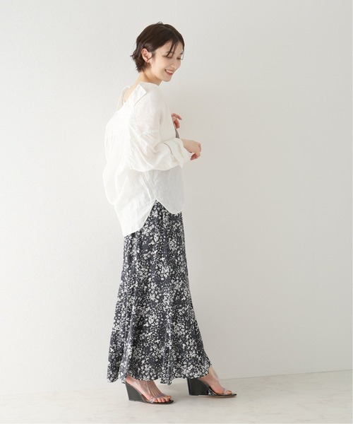 plage（プラージュ）の「Contrast flower スカート◆（スカート・レディース・チャコールグレー・38/36/34）」の3枚目の写真