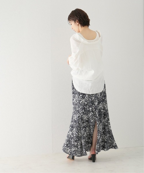 plage（プラージュ）の「Contrast flower スカート◆（スカート・レディース・チャコールグレー・38/36/34）」の4枚目の写真