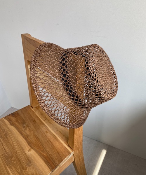 CIAOPANIC（チャオパニック）の「夏には欠かせない！透かしバケットハット（ハット・レディース・ブラック/ベージュ/ブラウン・FREE）」の2枚目の写真