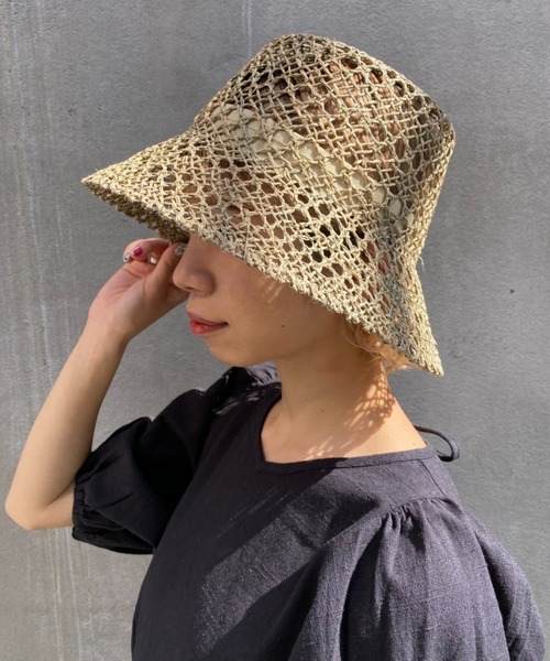 CIAOPANIC（チャオパニック）の「夏には欠かせない！透かしバケットハット（ハット・レディース・ブラック/ベージュ/ブラウン・FREE）」の20枚目の写真