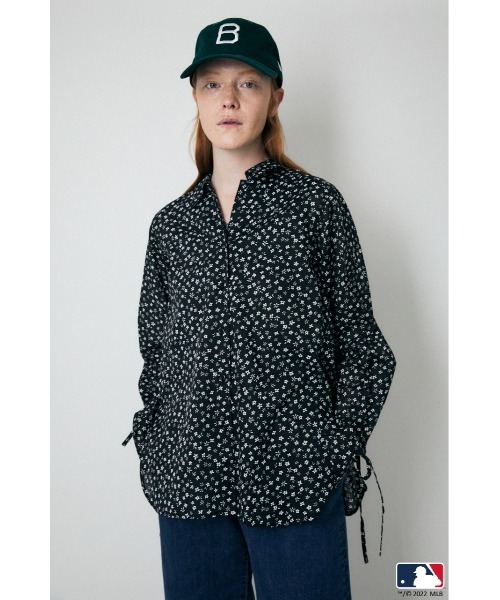 MOUSSY（マウジー）の「SHEER シャツ（シャツ/ブラウス・レディース・ブラック系その他/ライトブルー/オフホワイト・FREE）」の2枚目の写真