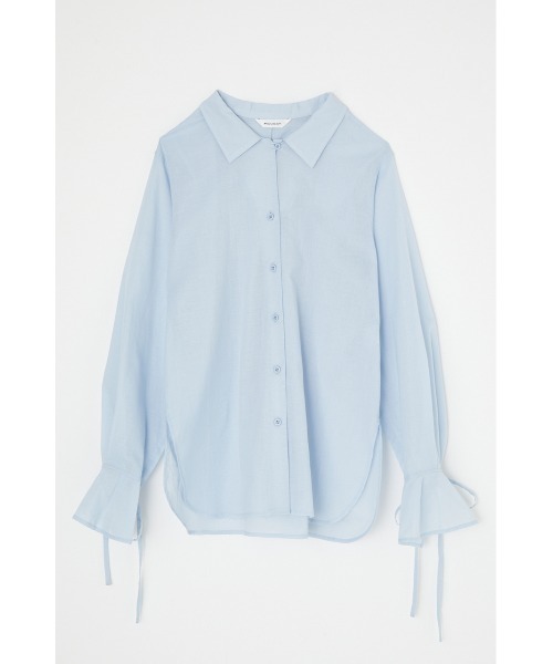 MOUSSY（マウジー）の「SHEER シャツ（シャツ/ブラウス・レディース・ブラック系その他/ライトブルー/オフホワイト・FREE）」の3枚目の写真
