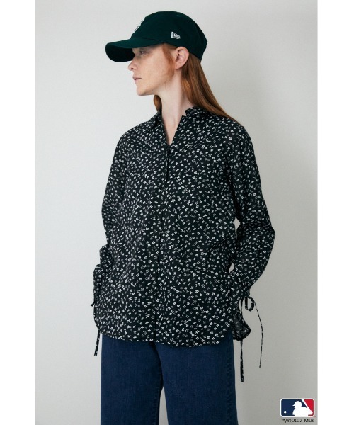 MOUSSY（マウジー）の「SHEER シャツ（シャツ/ブラウス・レディース・ブラック系その他/ライトブルー/オフホワイト・FREE）」の9枚目の写真