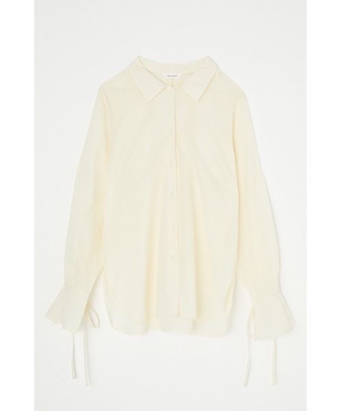 MOUSSY（マウジー）の「SHEER シャツ（シャツ/ブラウス・レディース・ブラック系その他/ライトブルー/オフホワイト・FREE）」の6枚目の写真