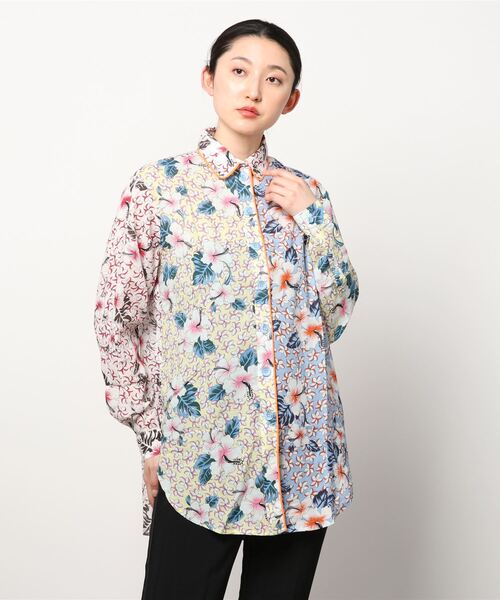 DIESEL（ディーゼル）の「レディース 花柄 シャツワンピース 長袖  