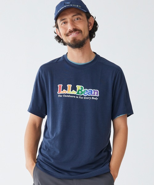 L.L.Bean(エルエルビーン)の「エブリデイ・サンスマート・ティ、半袖 グラフィック ジャパン・フィット(Tシャツ/カットソー・メンズ・ダークネイビー/クリーム/ネイビー系/ブルーグリーン/ブラック系/ブルー系・SMALL/MEDIUM/LARGE/X-LARGE/XX-LARGE)」の2枚目の写真