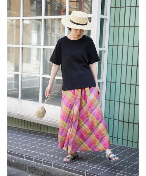 AMERICAN HOLIC（アメリカンホリック）の「ボリュームマドラスチェックフレアスカート（スカート・レディース・レッド/イエロー・L/M）」の16枚目の写真