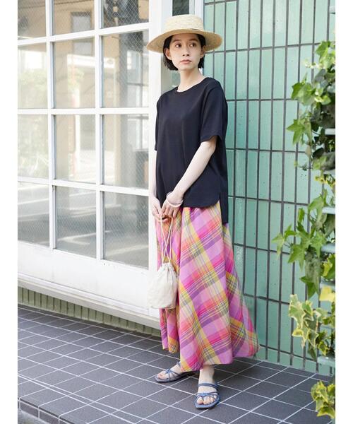 AMERICAN HOLIC（アメリカンホリック）の「ボリュームマドラスチェックフレアスカート（スカート・レディース・レッド/イエロー・L/M）」の19枚目の写真
