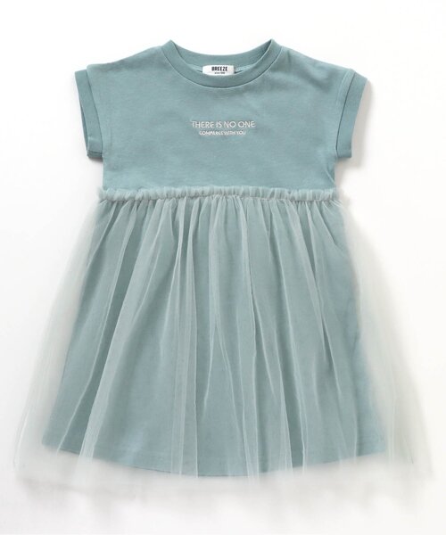 BREEZE（ブリーズ）の「チュールワンピース（ワンピース・キッズ・チャコール/イエロー/ミント/ラベンダー・140/80/120/130/90/100/110）」の2枚目の写真