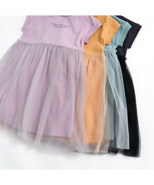 BREEZE（ブリーズ）の「チュールワンピース（ワンピース・キッズ・チャコール/イエロー/ミント/ラベンダー・140/80/120/130/90/100/110）」の5枚目の写真