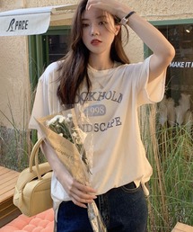 STOCK HOLMロゴプリントTシャツ【ZOZOTOWN限定】