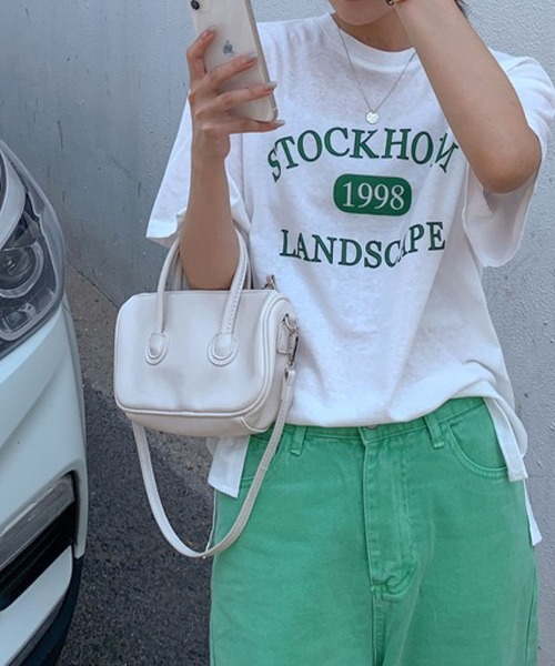 meJane(ミージェーン)の「STOCK HOLMロゴプリントTシャツ【ZOZOTOWN限定】(Tシャツ/カットソー・レディース・ホワイト/アイボリー・FREE)」の7枚目の写真