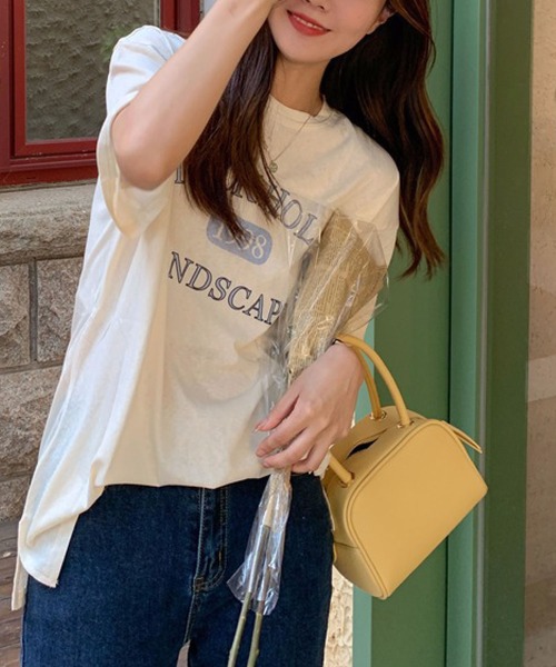 meJane(ミージェーン)の「STOCK HOLMロゴプリントTシャツ【ZOZOTOWN限定】(Tシャツ/カットソー・レディース・ホワイト/アイボリー・FREE)」の11枚目の写真