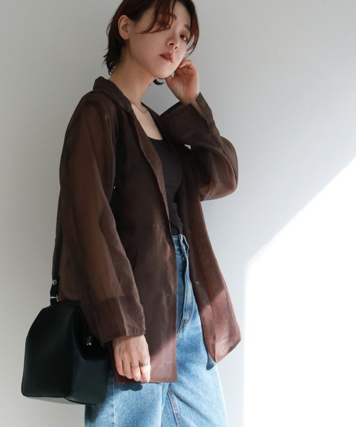 notch.（ノッチ）の「ソフトオーガンジーテーラージャケット