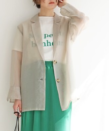 notch. | ソフトオーガンジーテーラージャケット(テーラードジャケット)