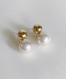 【ECRu.】メタル×パールピアス