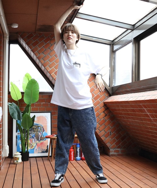 ８(eight)（エイト）の「テーパードデニムバルーンパンツ（デニムパンツ・メンズ・ブルー系その他3/ケミカルウォッシュ/インディゴブルー/ダークグリーン/ブルー系その他/ブラック/ブルー系その他2/ブラック系その他2/オフホワイト/ブラック系その他/ブルー系その他4・SMALL/MEDIUM/LARGE）」の16枚目の写真