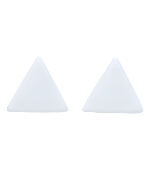 WEGO（ウィゴー）の「WEGO/サンカクカラーピアス（ピアス（両耳用）・レディース・ホワイト/ブルー/イエロー・FREE）」の2枚目の写真