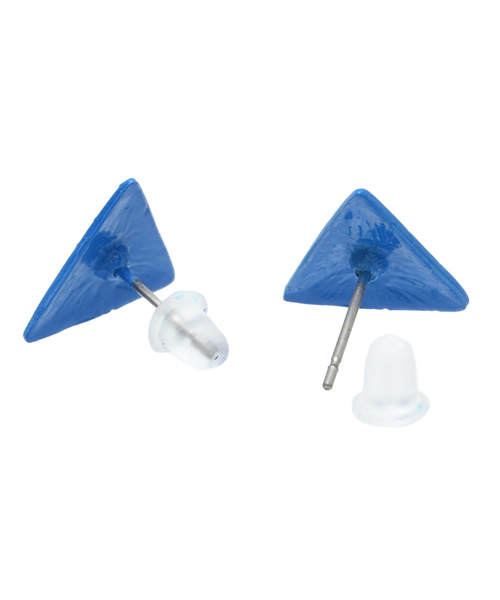 WEGO（ウィゴー）の「WEGO/サンカクカラーピアス（ピアス（両耳用）・レディース・ホワイト/ブルー/イエロー・FREE）」の4枚目の写真