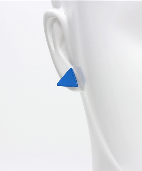 WEGO（ウィゴー）の「WEGO/サンカクカラーピアス（ピアス（両耳用）・レディース・ホワイト/ブルー/イエロー・FREE）」の5枚目の写真