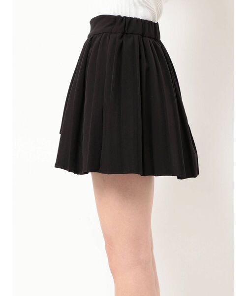 GYDA（ジェイダ）の「2WAYプリーツラップ スカートライクショートパンツ（スカート・レディース・オフホワイト/ブラック・FREE）」の5枚目の写真